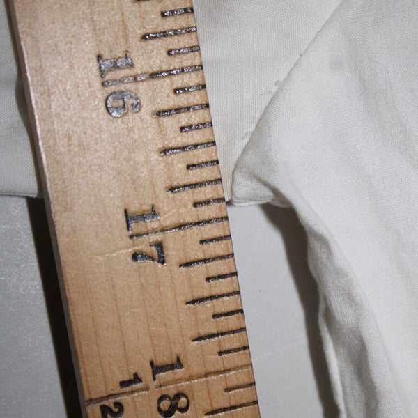 LPA Sz S Ivory White Belted Sweetheart Scoop Neck Button Front Shirt Dress