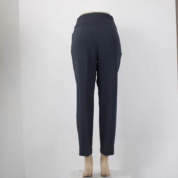 Wilfred Pant Sz 6 x 27 Dark Gray Pockets Side Zip Tie Polyester Silk Pant