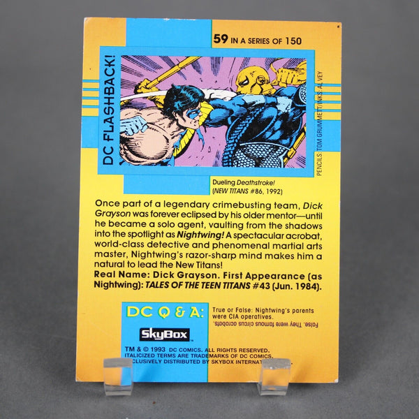 DC Comics 1993 Cosmic Teams NEW TITANS NIGHTWING #59 Skybox Trading Card