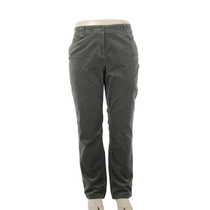 Chicos NEW $89 Sz 3 x 31 Evergreen Green Corduroy Slim Cotton Spandex Pant