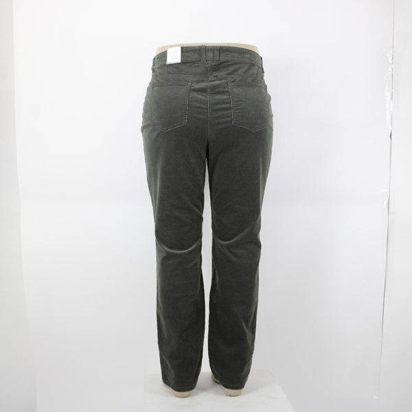Chicos NEW $89 Sz 3 x 31 Evergreen Green Corduroy Slim Cotton Spandex Pant