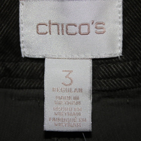 Chicos NEW $89 Sz 3 x 31 Evergreen Green Corduroy Slim Cotton Spandex Pant