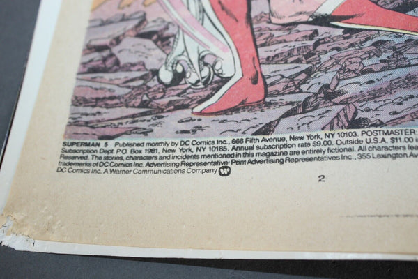 DC Superman #5 May 1987 Comic Book