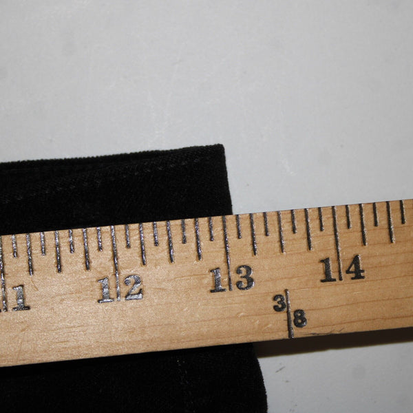 J Crew NEW $110 High Rise Toothpick Sz 24 x 28 Black Velveteen Cotton Jeans