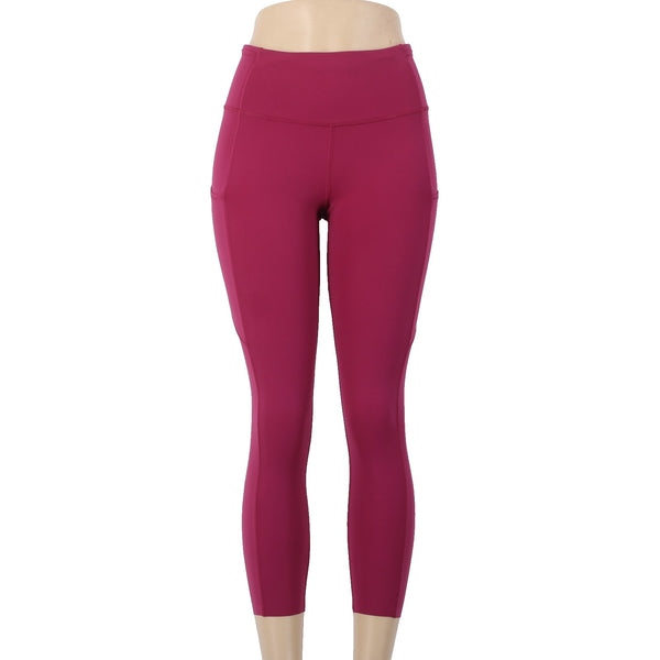Lululemon AW Pant Sz 6 x 23 Magenta Pink Pull On Nylon Lycra Elastane AW Pant