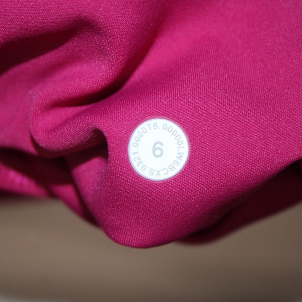 Lululemon AW Pant Sz 6 x 23 Magenta Pink Pull On Nylon Lycra Elastane AW Pant