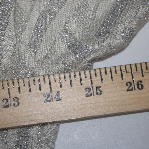 Nine Co Dress NEW Day To Dinner Sz 14 Ivory Silver Metallic Cowl Neck Viscose