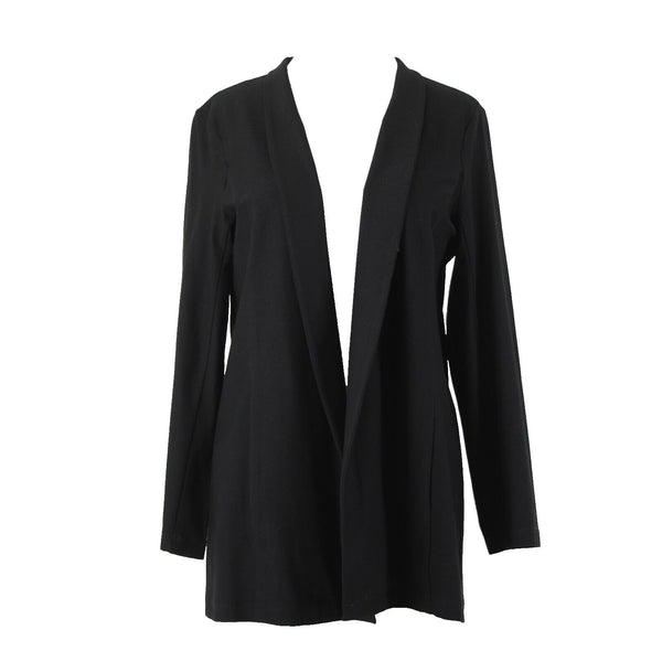 Eileen Fisher NEW $288 Petite Sz PM Black Collared Pockets Viscose Nylon Jacket