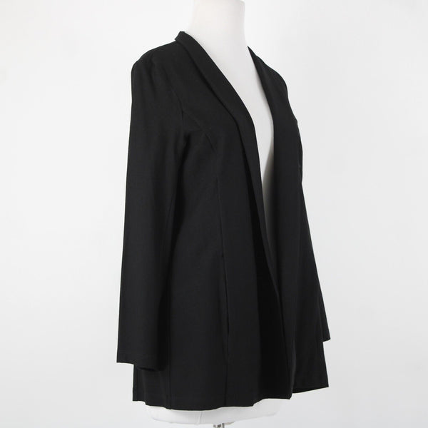 Eileen Fisher NEW $288 Petite Sz PM Black Collared Pockets Viscose Nylon Jacket