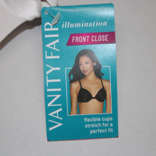 Vanity Fair Bra NEW $44 Sz 38B Natural White Front Close Lightly Padded Wired