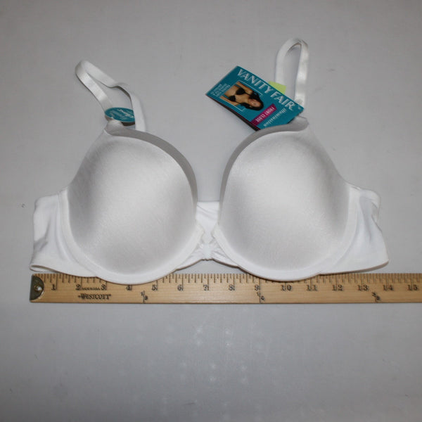 Vanity Fair Bra NEW $44 Sz 38B Natural White Front Close Lightly Padded Wired