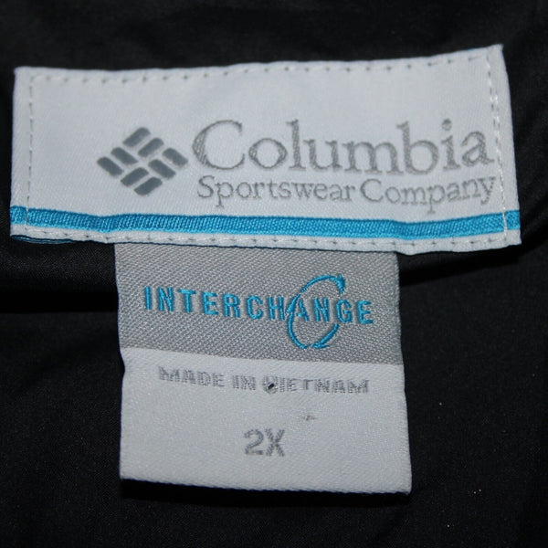 Columbia NEW $270 Sleet To Street Sz 2x Drk Grey Black 100% Poly Nylon Jacket