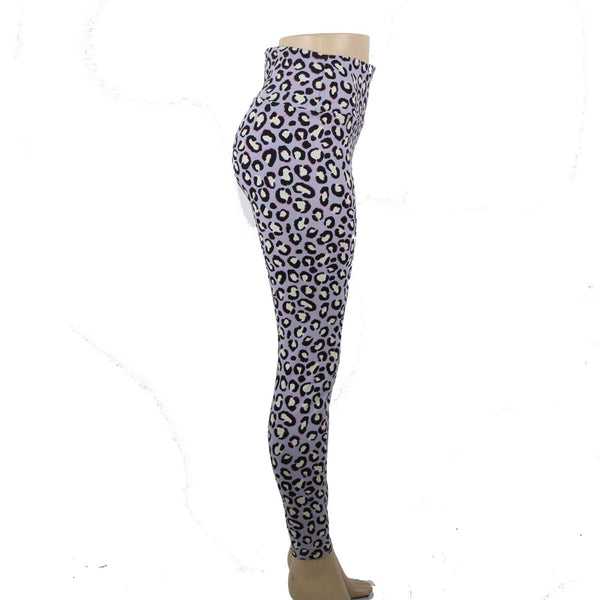 Ugg NEW $78 Saylor Sz L Purple Multi Animal Print Organic Cotton Elastane Pant