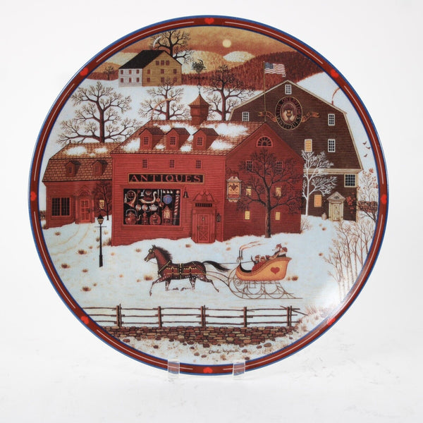 Charles Wysocki 8 x 8 The Overflow Antique Market #1767B Plate