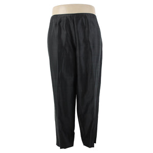 INC NEW $89 Little Italy Sz 20w x 28 Black Unlined Hook Eye 100% Silk Pant