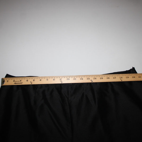 INC NEW $89 Little Italy Sz 20w x 28 Black Unlined Hook Eye 100% Silk Pant