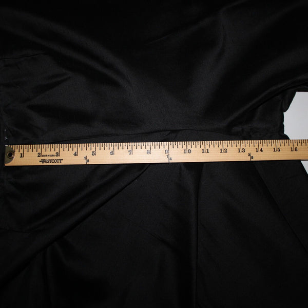 INC NEW $89 Little Italy Sz 20w x 28 Black Unlined Hook Eye 100% Silk Pant