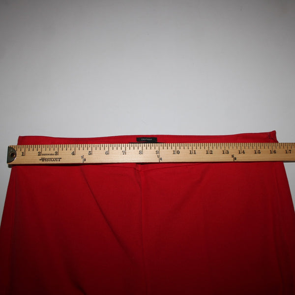 Talbots Chatham Sz 10 x 29 Red Side Zip Straight Leg Cotton Rayon Spandex Pant