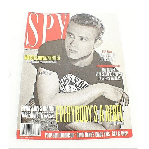 Spy Magazine March 1992 Edition Arnold Swarzenegger Nude Pose Magazine