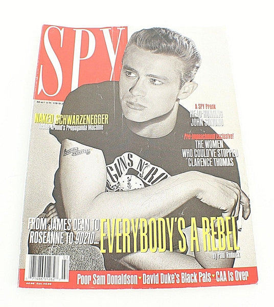 Spy Magazine March 1992 Edition Arnold Swarzenegger Nude Pose Magazine