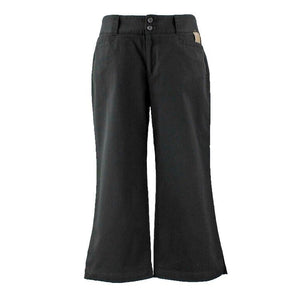 Dockers NEW Sz 10 x 21.5 Black Flat Front Cotton Blend Capri Pant