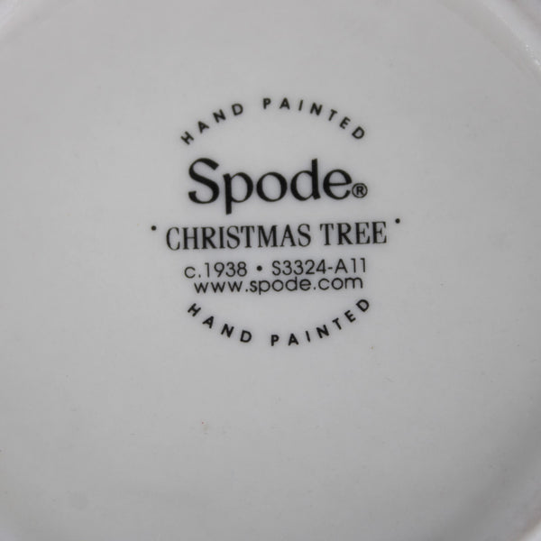 Spode Mugs Christmas Tree Peppermint Stick Spoons 4" Mugs