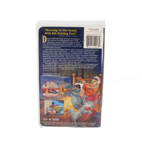Disney VHS Master Piece Collection The Aristocats VHS