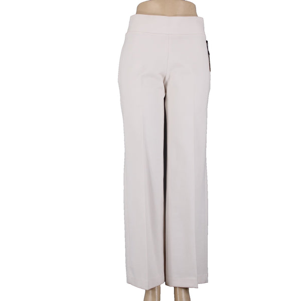 Anne Klein Pant NEW $79 Sz S x 31.5  White Straight Leg Mid Rise Viscose Nylon