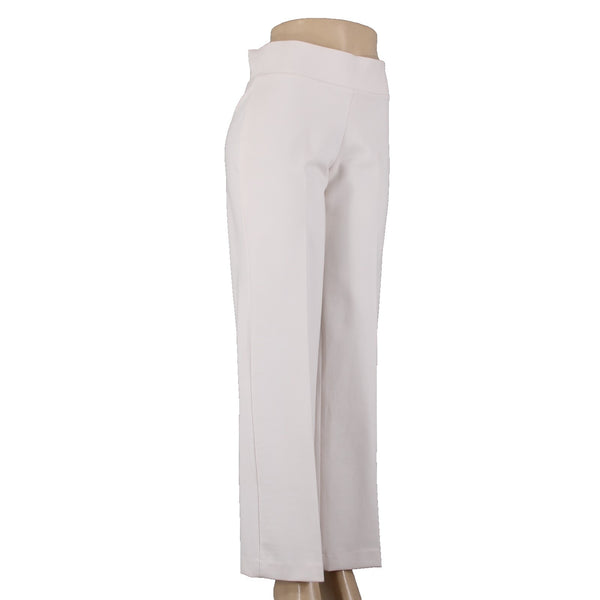 Anne Klein Pant NEW $79 Sz S x 31.5  White Straight Leg Mid Rise Viscose Nylon