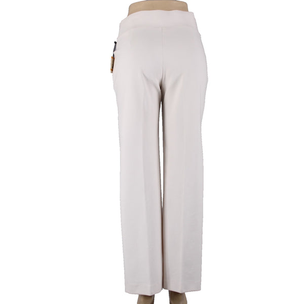 Anne Klein Pant NEW $79 Sz S x 31.5  White Straight Leg Mid Rise Viscose Nylon