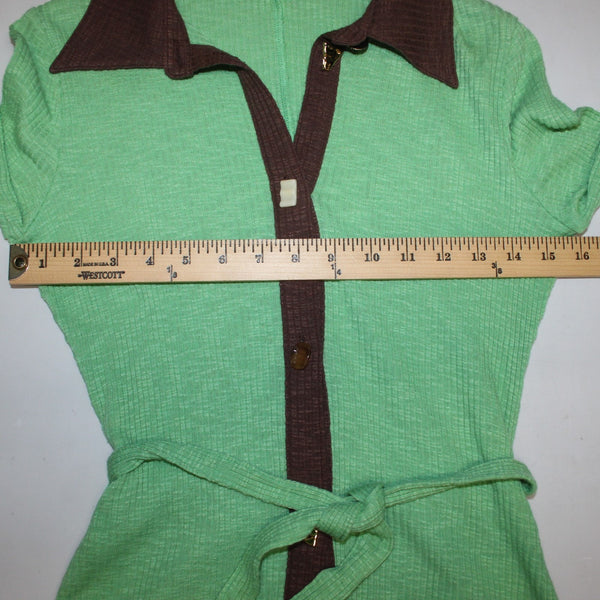 Rejina Cardigan Sweater NEW $370 Sz XS Green Brown Cotton Cardigan