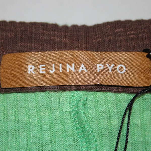 Rejina Cardigan Sweater NEW $370 Sz XS Green Brown Cotton Cardigan