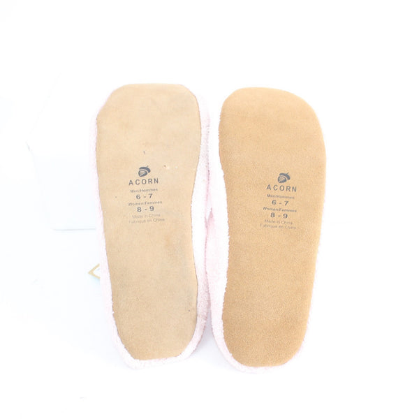 Acorn Slippers NEW Sz 8/9 Light Pink Cloud Cushion Machine Washable Slippers