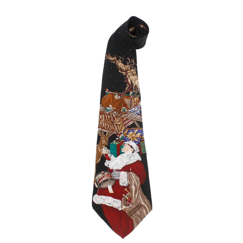 The Saturday Evening Post 59" x 4" 100% Silk 1999 Christmas Men's Neck Tie
