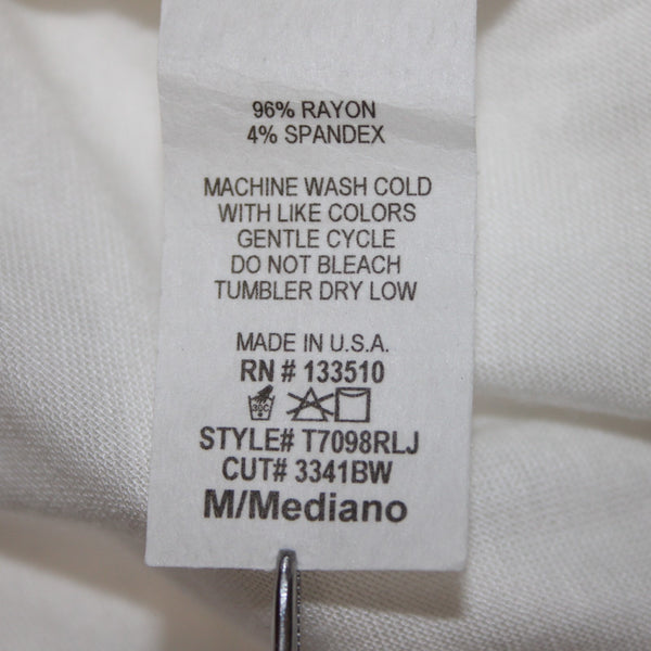 Sweet Claire Sz M Cream Dark Brown 'Just A Small Town Girl' Rayon Blend Tank Top