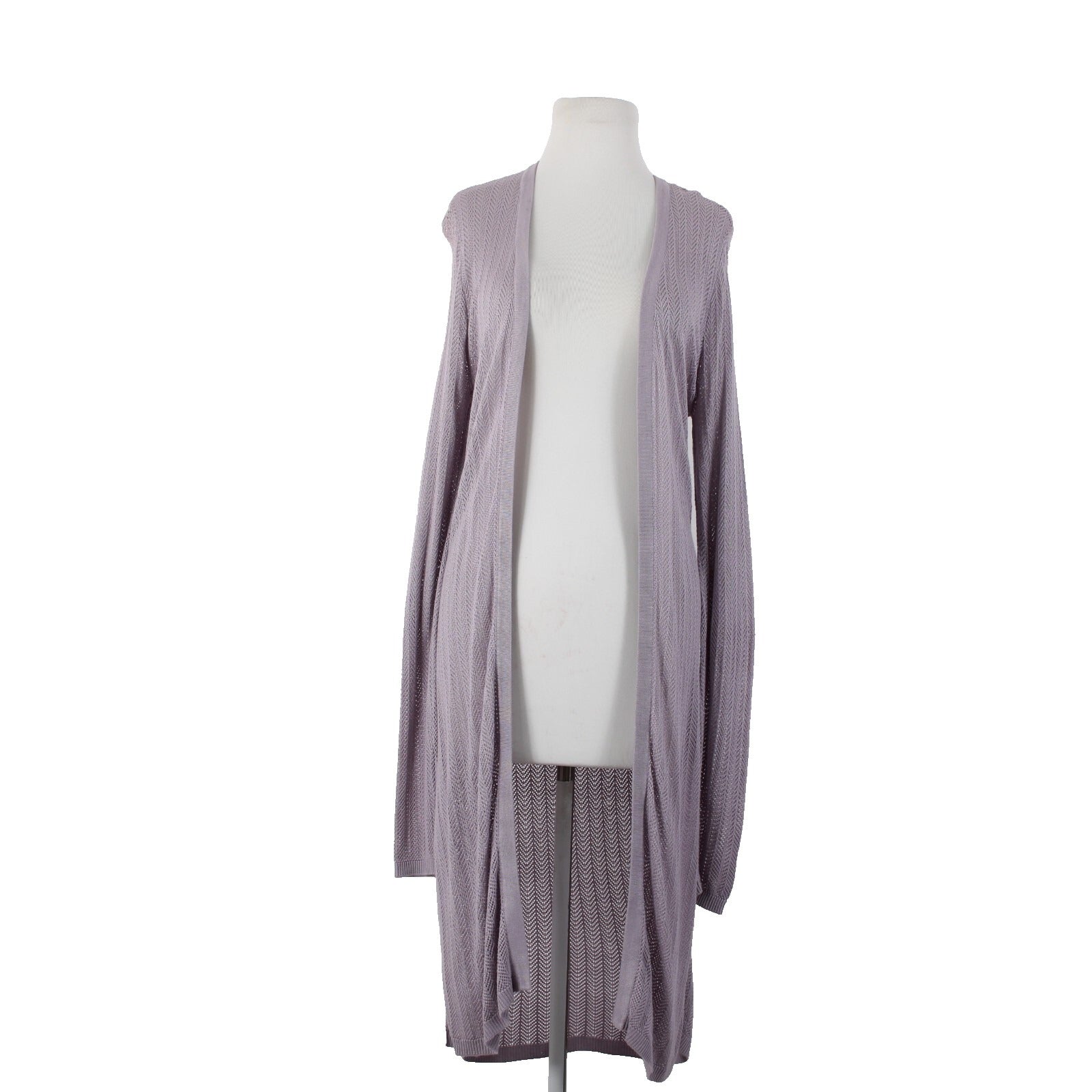 White House Black Mrkt NEW $79 Sz M Cool Wisteria Purple Rayon Wrap Midi Sweater