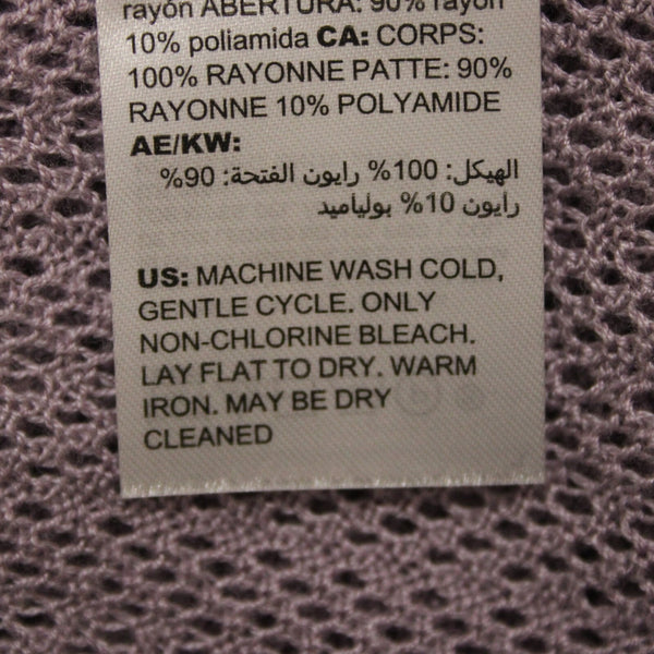 White House Black Mrkt NEW $79 Sz M Cool Wisteria Purple Rayon Wrap Midi Sweater