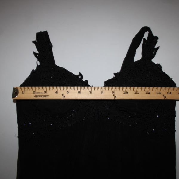 Stenay NEW $239 Sz 6 Black Beaded Lined Padded 100% Silk Polyester Dress