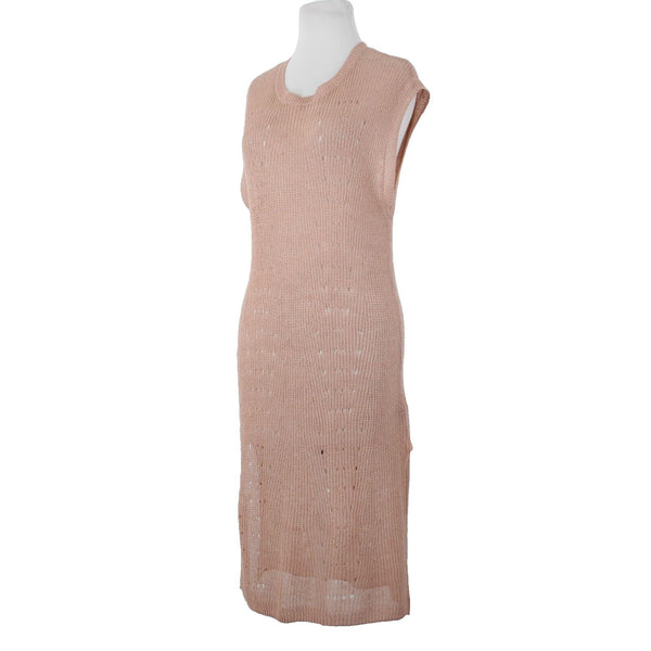 Alfani Jungle Breeze NEW $69 Sz PM Peach Orange Linen Blend Sheer Cover Up Dress