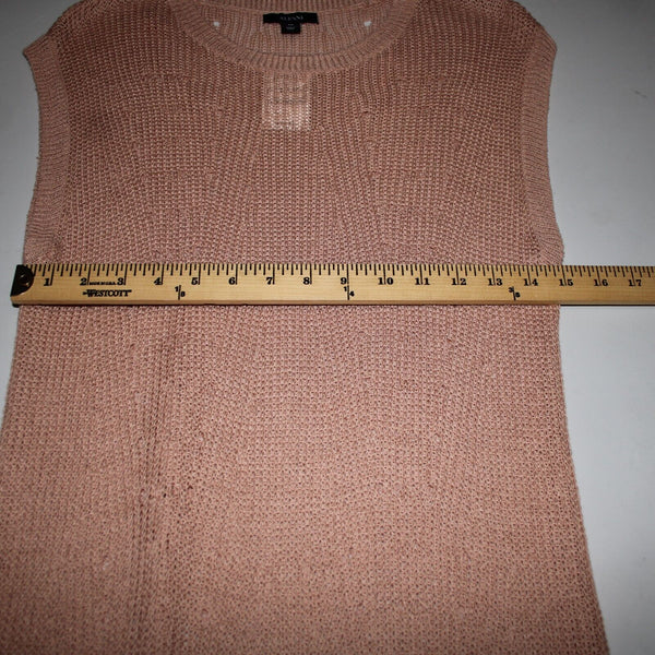 Alfani Jungle Breeze NEW $69 Sz PM Peach Orange Linen Blend Sheer Cover Up Dress