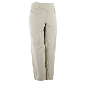 Ann Taylor Signature Sz 10 x 24.5 Tan Cotton Spandex Crop Pant