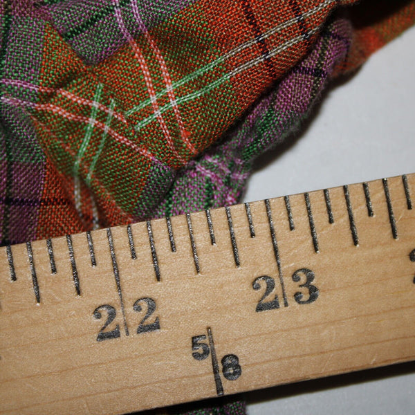 Brioni Sport Sz M Orange Green Purple Multicolor Collared 100% Linen AS IS Shirt