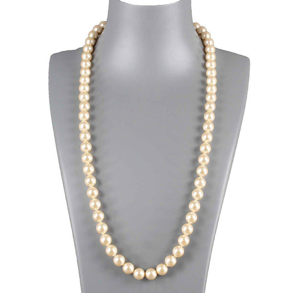 Joan Rivers 26" Cream Faux Pearls Lobster Closure Necklace