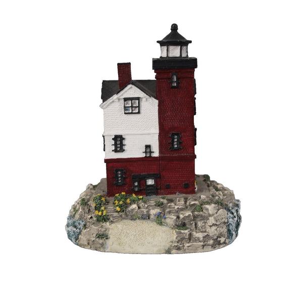 Cheryl Spencer Collin Lighthouse Round Island St Ignace MI Lighthouse