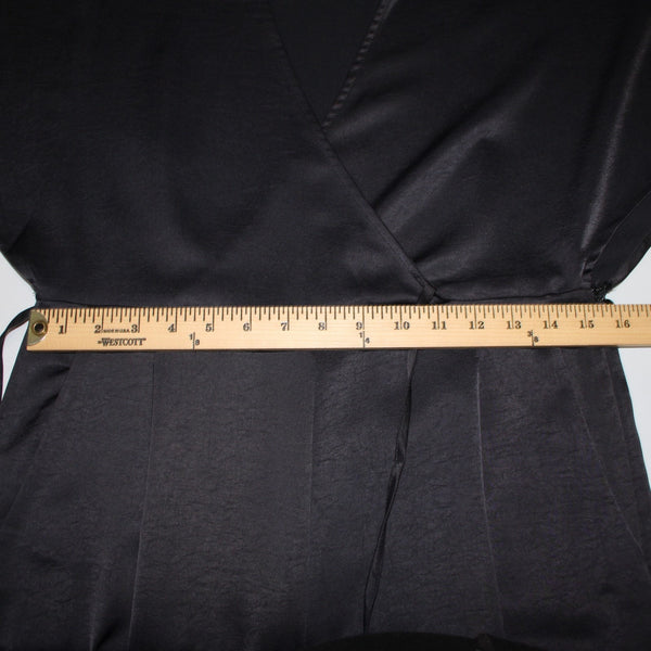 Strut Bolt Jumpsuit NEW $79 Riv Strut Sz L Black Satin 100% Polyester Jumpsuit