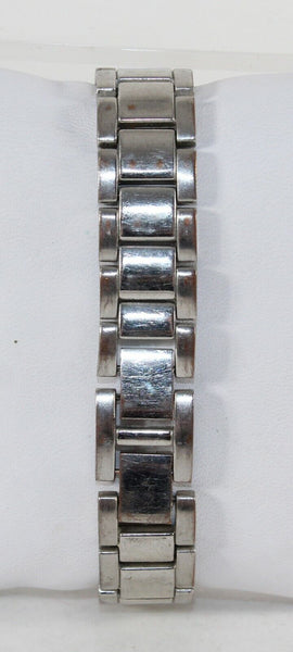 Valletta Sz To 7 Silvertone Rhinestone Detail Mother of Pearl Wrist Watch