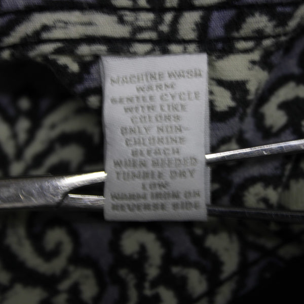 Charter Club Sz L Navy Cream Black Fine Wale Cotton Blend Corduroy Button Jacket