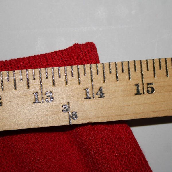 St John Collection Sz 8 Red Elastic Waist Santana Knit Knee Length Skirt