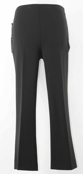 Jasmine & Juliana NEW 4 x 25" Black Tailored  Poly Rayon Blend Trouser Pant