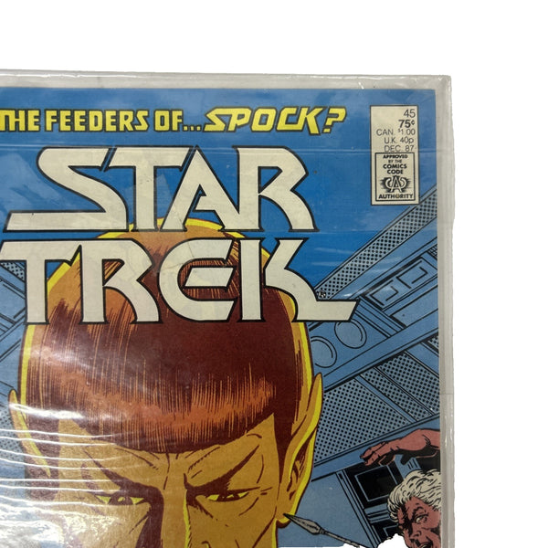 DC Comics Comic Book Star Trek #45 Dec 87 Carlin Sutton Villagran Comic Book